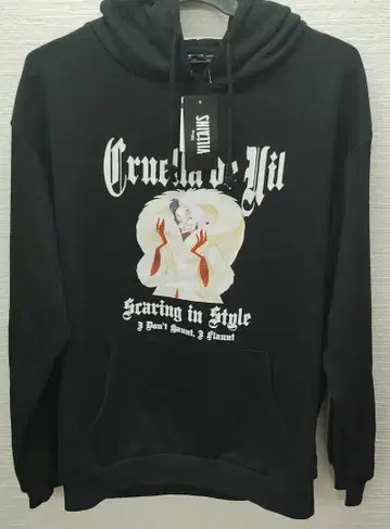 새상품 남성용 Disney Villains 크루엘라 후드티