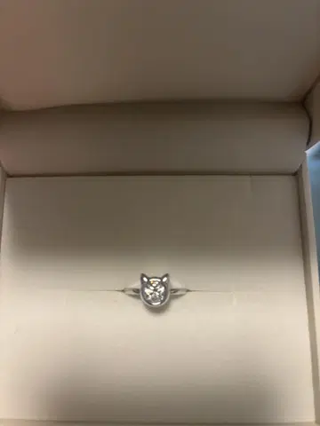 고양이 얼굴 실버 반지 세일러문 이터널