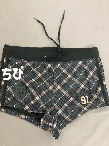 Badblood 체크 무늬 숏팬츠 91