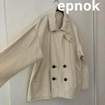 새상품급 epnok 화이트 데님 더블 테일러드 블루종 자켓 S