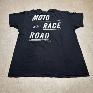 Alpinestars 반팔 티셔츠 블랙 moto race L
