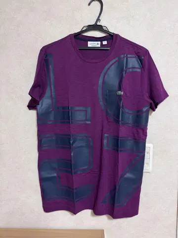 LACOSTE 퍼플 T셔츠 M