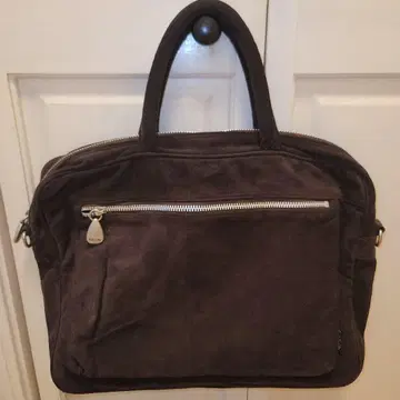 Paul Smith 다크 브라운 스웨이드 비즈니스 백