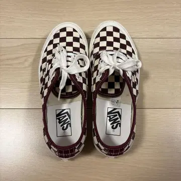 VANS 체커 패턴 스니커즈 23.5cm