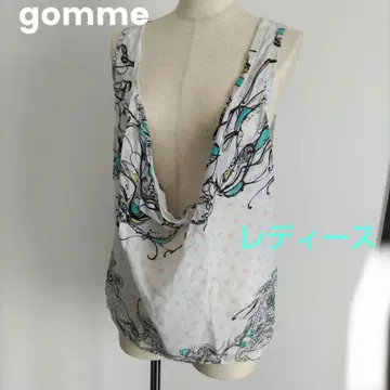 gomme 민소매 블라우스 여성용 프리 사이즈 패턴