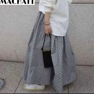 마차트 메모리 타프타 롱 스커트