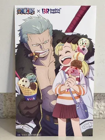 ONE PIECE 배스킨 로빈스 엽서