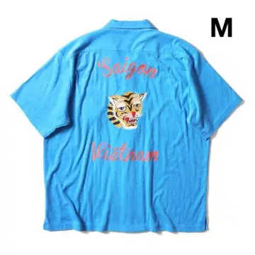 택 포함 새상품*HOUSTON 파일 볼링 셔츠 블루 M