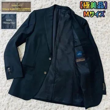쉽스 SHIPS 카노니코 테일러드 자켓 비즈니스 정장 46 M 블랙