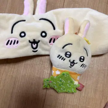 치이카와 토끼 봉제 인형 헤어밴드 세트