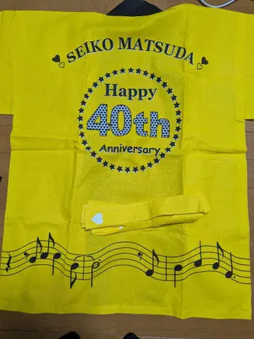 마츠다 세이코 님 40주년 핫피 옐로우 컬러 머리띠 포함