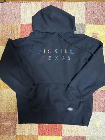 Dickies Texas 자수 블랙 후드티 M