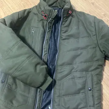 올리브 그린 퀼팅 다운 자켓 LL 사이즈