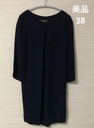 새상품급 Demi-Luxe BEAMS 원피스 다크 네이비 미사 길이 38