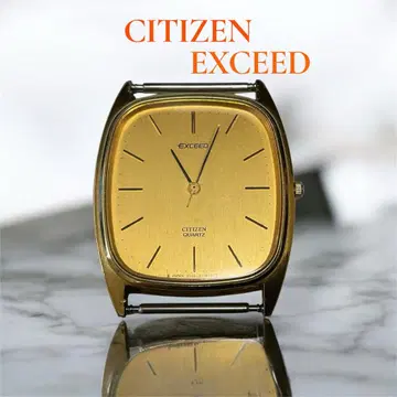 [작동품] CITIZEN 엑시드 쿼츠 시계 골드