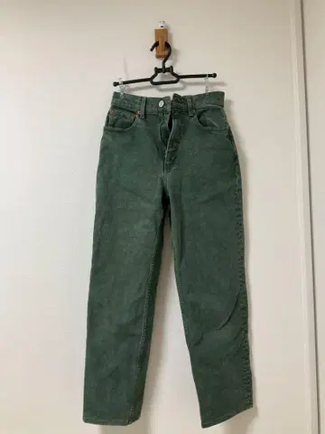 Moussy 그린 데님