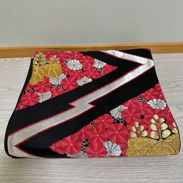 [쇼와 레트로] 빨간색 검은색 금색 오비