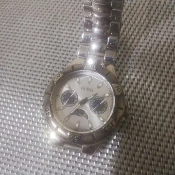 GUESS 아날로그 손목시계 크로노그래프