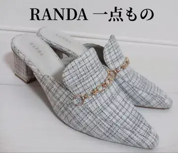 RANDA 란다 트위드 샌들 블루 L