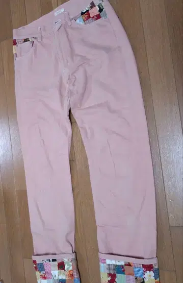 핑크하우스 패치워크 청바지