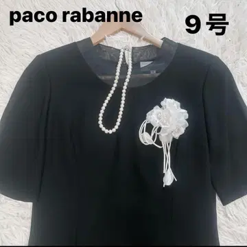 paco rabanne 블랙 포멀 원피스 9호 롱 일본제