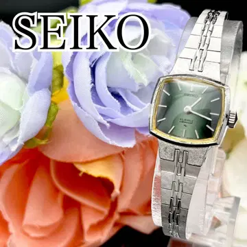 작동 손목시계 SEIKO 세이코 수동 와인딩 그린 여성용 23석 I81