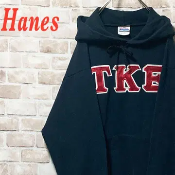 [인기] Hanes 헤인즈 빅 자수 풀오버 후드티 블랙 M
