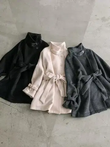 OLIVE des OLIVE 그레이 롱 코트