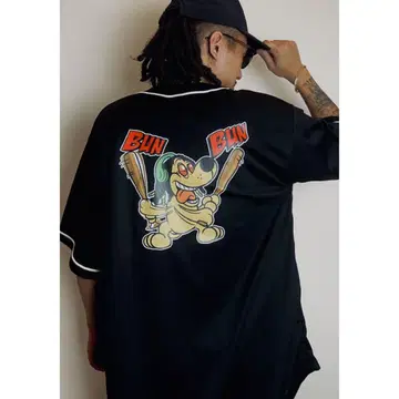 NASTY DOG 베이스볼 셔츠 BunBun Uniform 사이즈 L