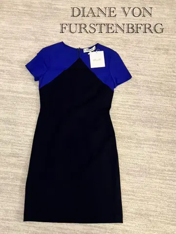 DIANE VON FURSTENBERG 바이컬러 원피스