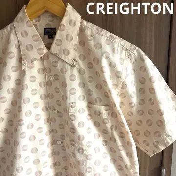 [귀여움] CREIGHTON 클레이튼 도트 무늬 셔츠 일본제