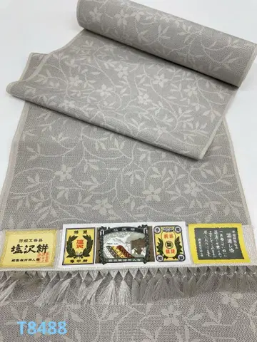 시오자와 츠무기 시오자와 카스리 킷코카스리 순수 실크 옷감