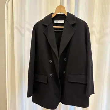 ZARA 더블 브레스트 오버사이즈 자켓 코트