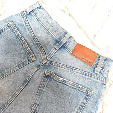 MOUSSY PLAIN JEANS STRAIGHT SLIM 블루