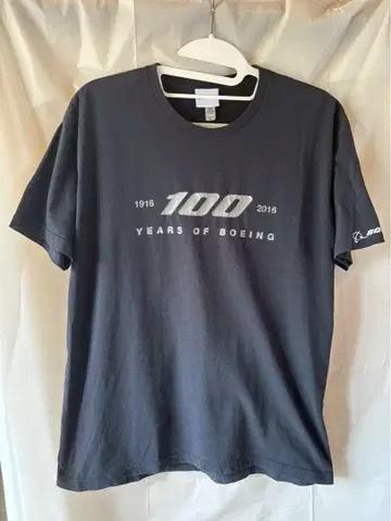 Boeing 100주년 기념 티셔츠 XL 블랙