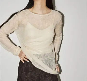 TODAYFUL Slit Sheer Knit