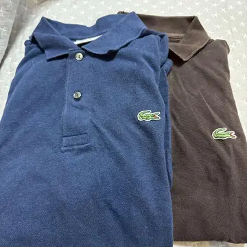 Lacoste 피케 셔츠 2색 세트 네이비 브라운