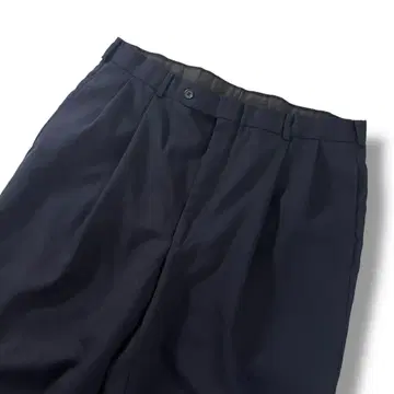 새상품급 90s 구제 와이드 2턱 슬랙스 네이비 W36 빈티지