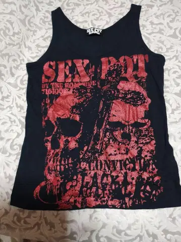 SEX POT 스컬 프린트 탱크탑