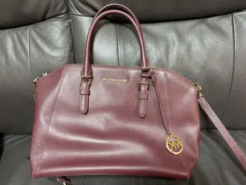 MICHAEL KORS 버건디 핸드백