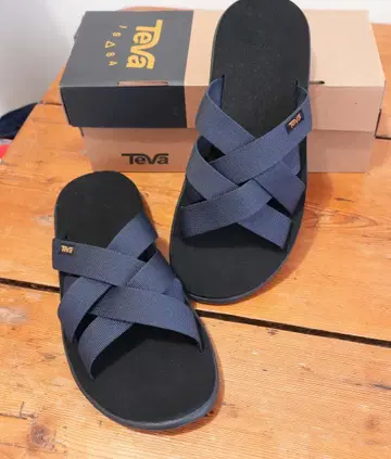 Teva VOYA SLIDE/샌들/27cm 네이비
