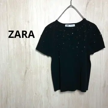 ZARA 라메 니트 반팔