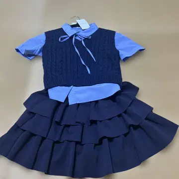 OLIVE des OLIVE 앙상블 케이블 베스트 세트 스커트 포함