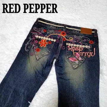 RED PEPPER 레드페퍼 데님 청바지 자수 30 화려함