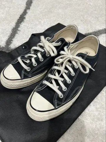 CONVERSE ALL STAR 블랙 로우컷 스니커즈 CT70