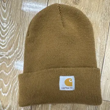 Carhartt 니트 모자 브라운