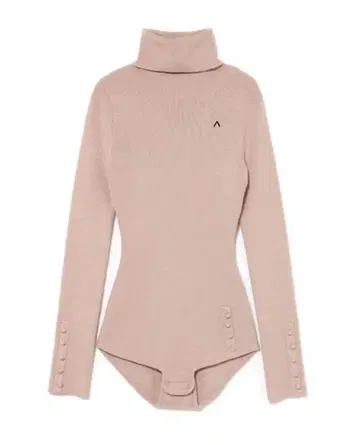 andmary Juno turtle knit bodysuit mocha