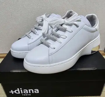 +diana 다이애나 스니커즈 화이트 반짝반짝 24cm 24