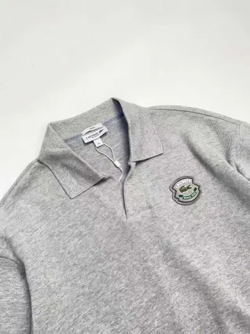 LACOSTE 그레이 피케 셔츠 XL