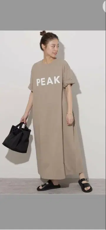 저널 스탠다드 스노우피크 T셔츠 원피스